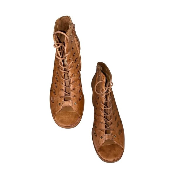 Paul Green Shoes - PAUL GREEN Bali Lace-Up Bootie Sandal BOOTIE SHOES CUOIO CAYANNE 7.5 US/5AU